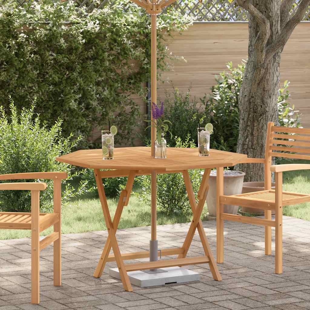 Folding Garden Table 110X110X75 Cm Solid Wood Teak