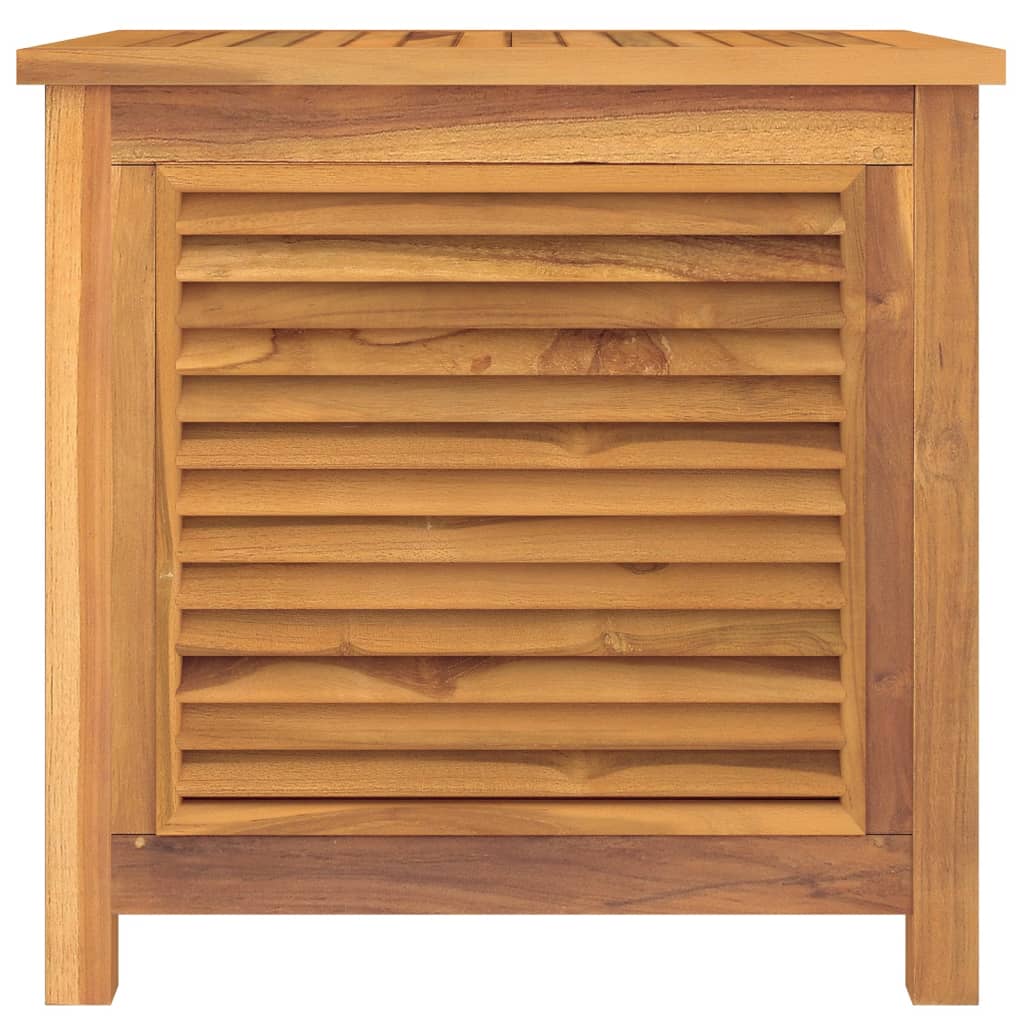 Garden Storage Box With Bag Solid Wood Teak