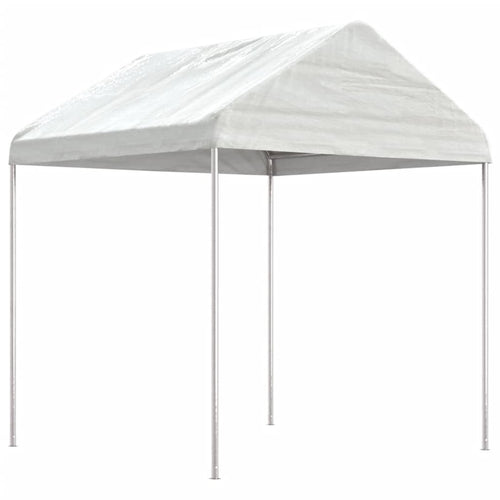 Gazebo With Roof White Polyethylene