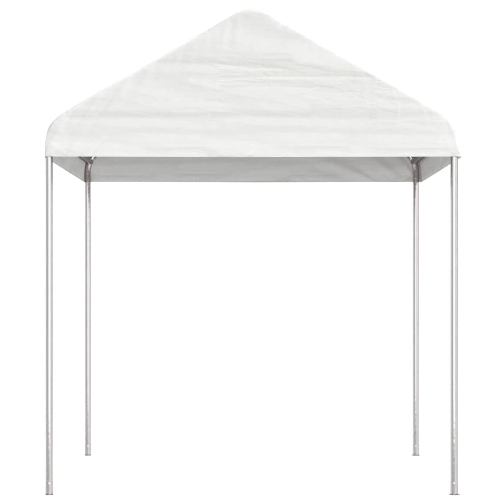 Gazebo With Roof White Polyethylene