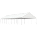 Gazebo With Roof White Polyethylene