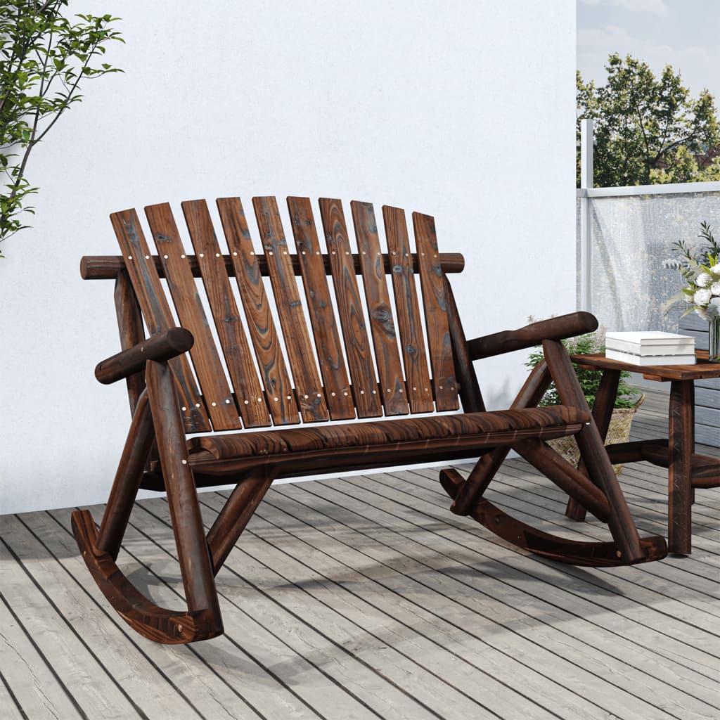 Side Table | Burned Wood | Solid Spruce Wood | Small | Durable