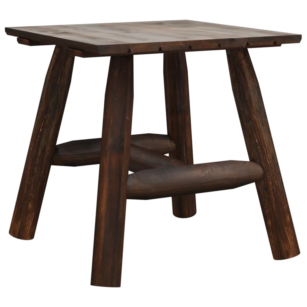 Side Table | Burned Wood | Solid Spruce Wood | Small | Durable