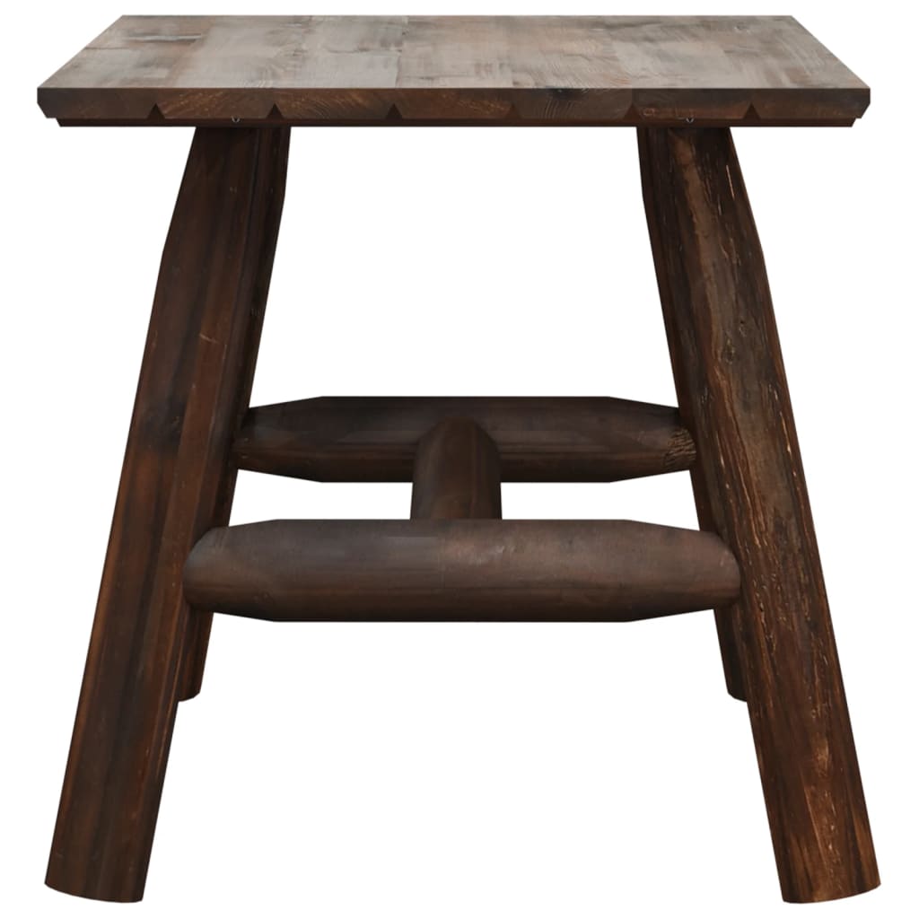 Side Table | Burned Wood | Solid Spruce Wood | Small | Durable
