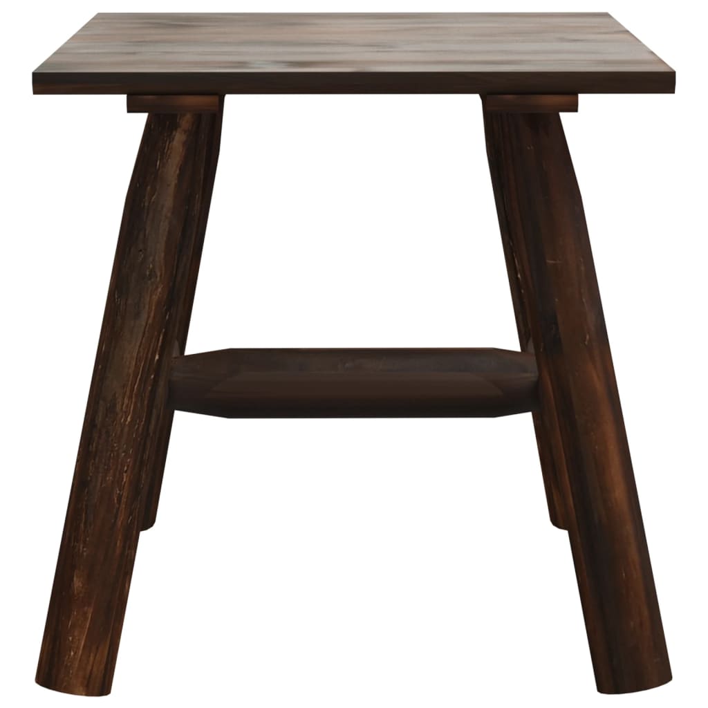 Side Table | Burned Wood | Solid Spruce Wood | Small | Durable