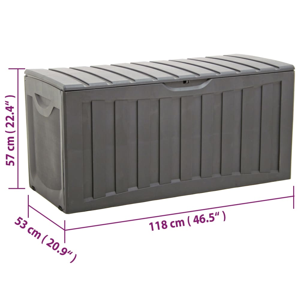 Household Storage Boxes Box Black 118X53X57 Cm Polypropylene 118 cm