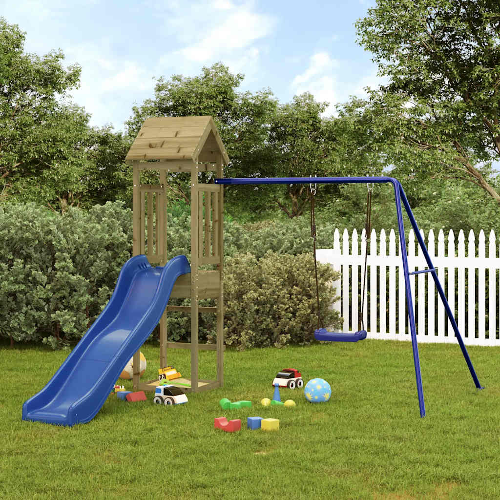 Outdoor Playset Solid Wood Pine