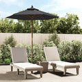 Garden Parasol With Wooden Pole 196X231 Cm