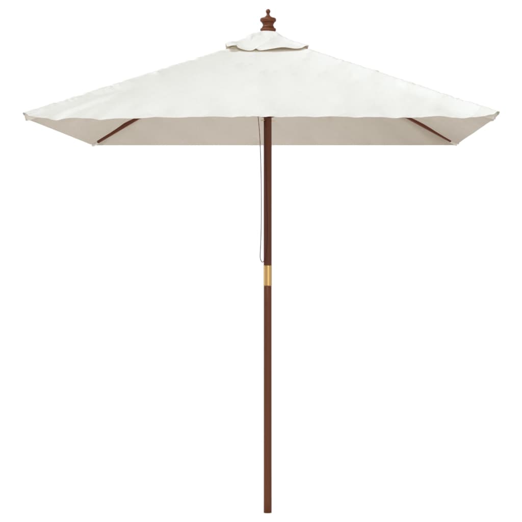 Garden Parasol Wooden Pole 198X198X231 Cm anthracite taupe green blue red sand 1