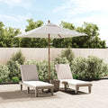Garden Parasol Wooden Pole 198X198X231 Cm anthracite taupe green blue red sand 1