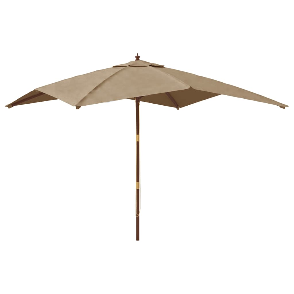 Garden Parasol With Wooden Pole 300X300X273 Cm