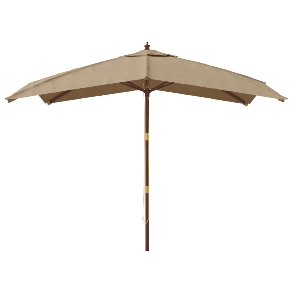 Garden Parasol With Wooden Pole 300X300X273 Cm