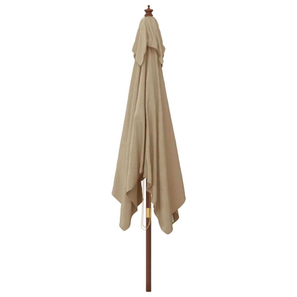 Garden Parasol With Wooden Pole 300X300X273 Cm