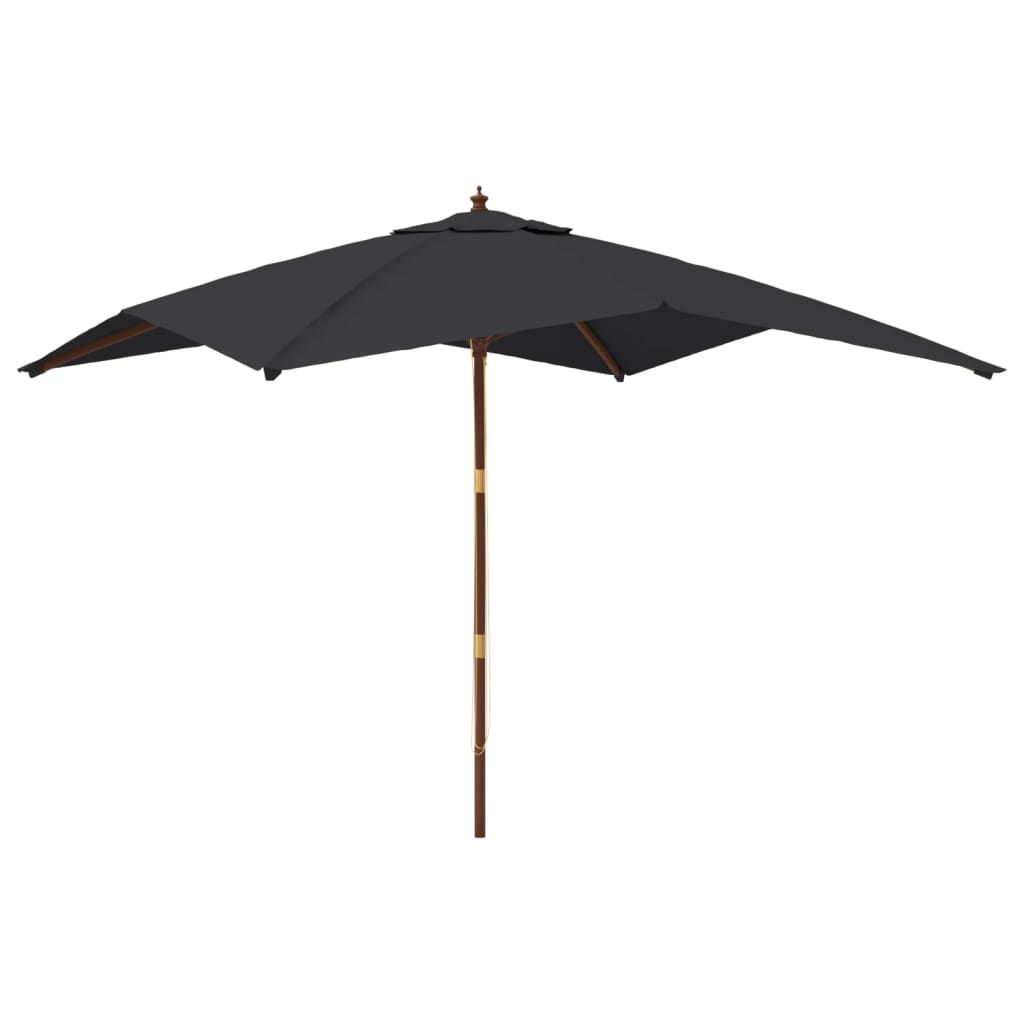 Garden Parasol | | Polyester, Hardwood | Uv-Resistant Materials