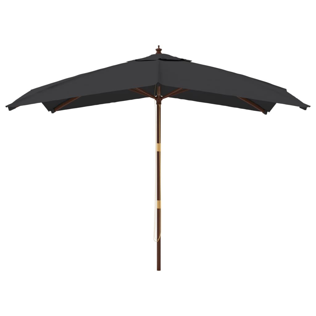 Garden Parasol | | Polyester, Hardwood | Uv-Resistant Materials