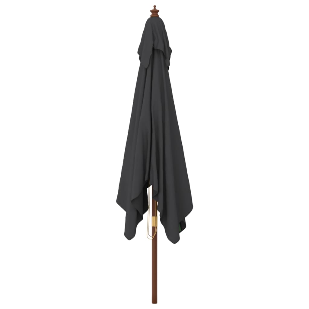 Garden Parasol | | Polyester, Hardwood | Uv-Resistant Materials