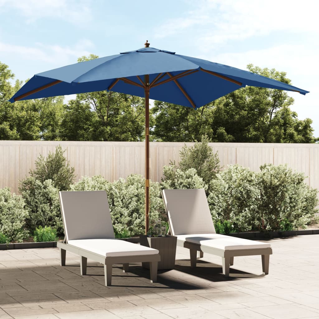 Garden Parasol With Wooden Pole 300X300X273 Cm