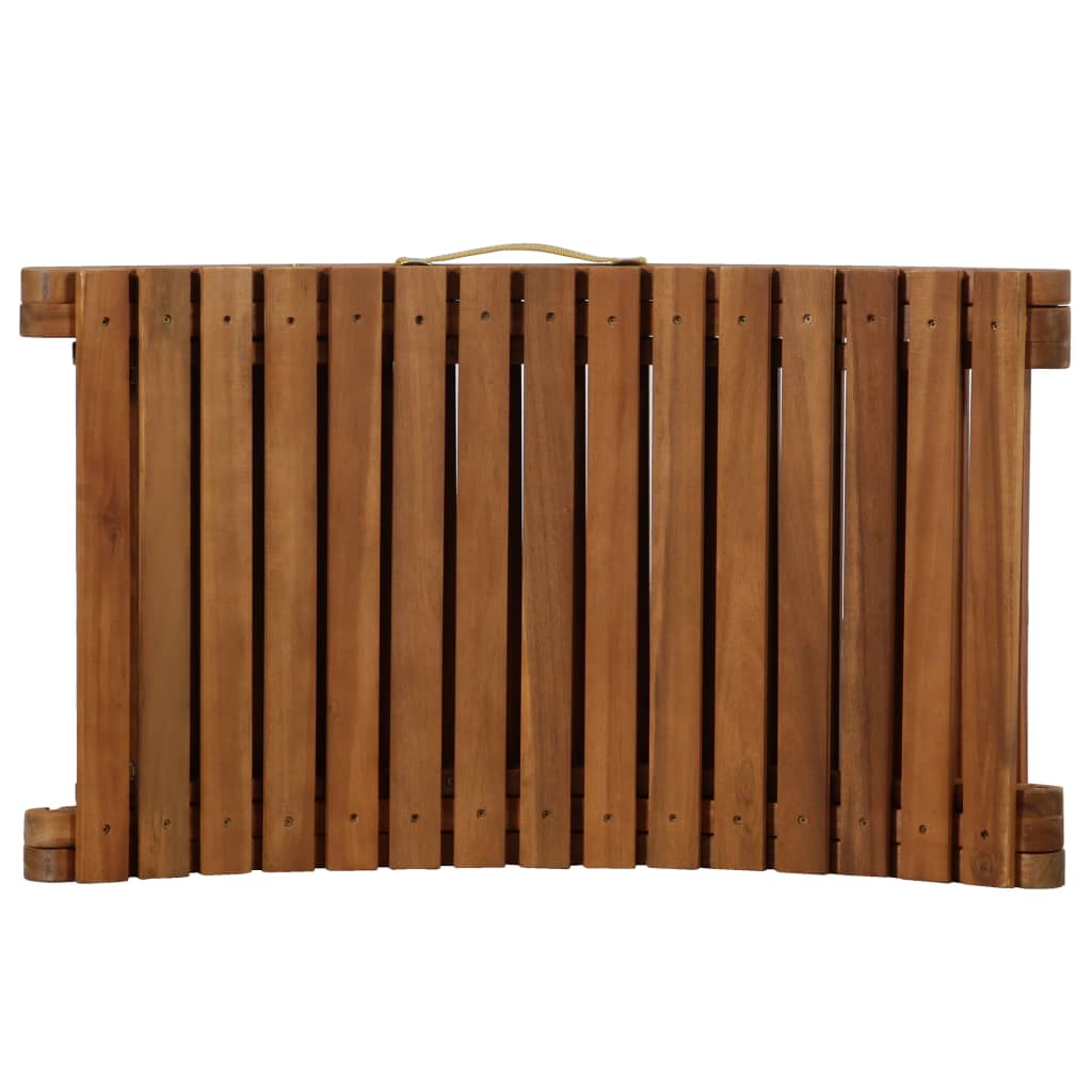 Sun Lounger With Cushions Solid Wood Acacia