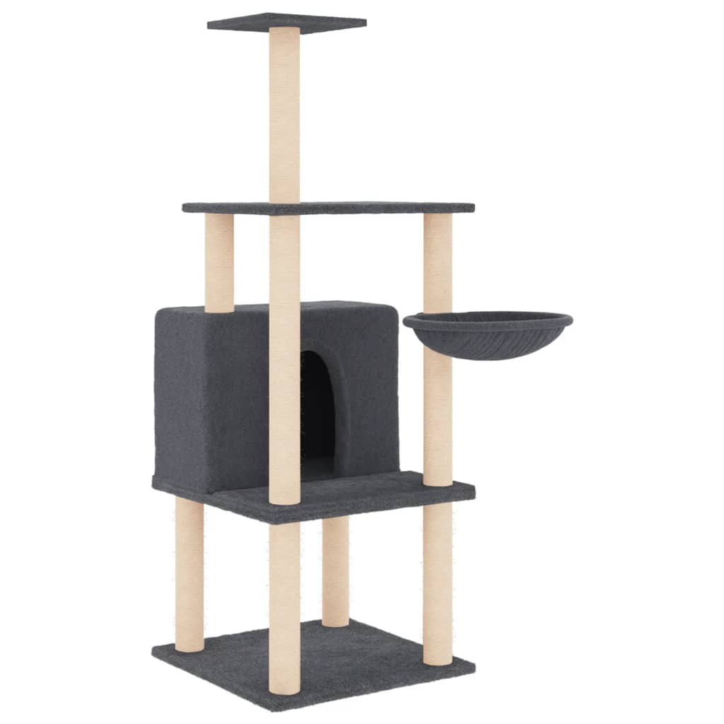 Cat Tree With Sisal Scratching Posts 132 Cm