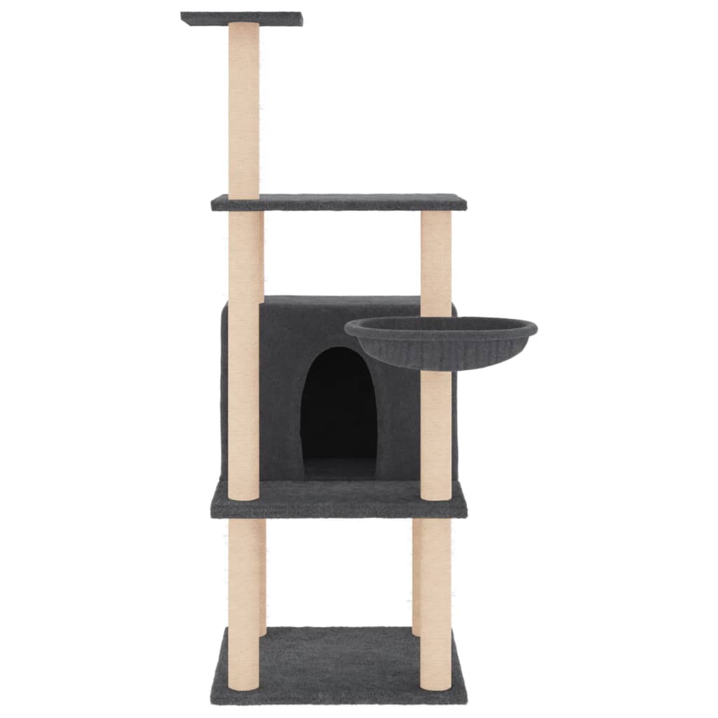 Cat Tree With Sisal Scratching Posts 132 Cm