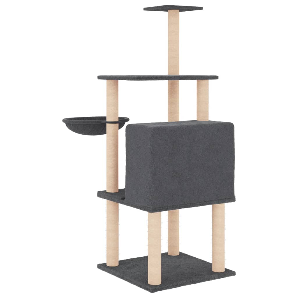 Cat Tree With Sisal Scratching Posts 132 Cm