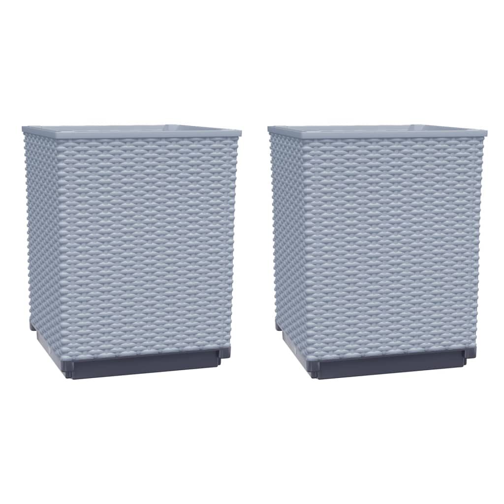 Planters 2 Pcs 30X30X37 Cm Polypropylene