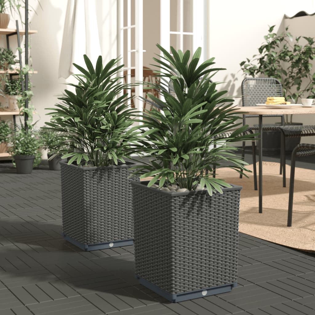 Planters 2 Pcs 30X30X37 Cm Polypropylene