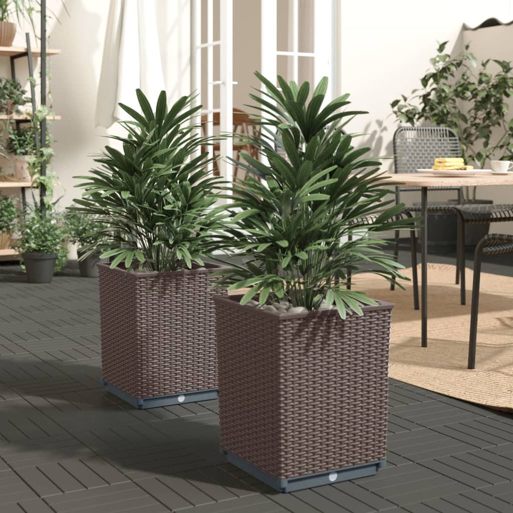 Planters 2 Pcs 30X30X37 Cm Polypropylene