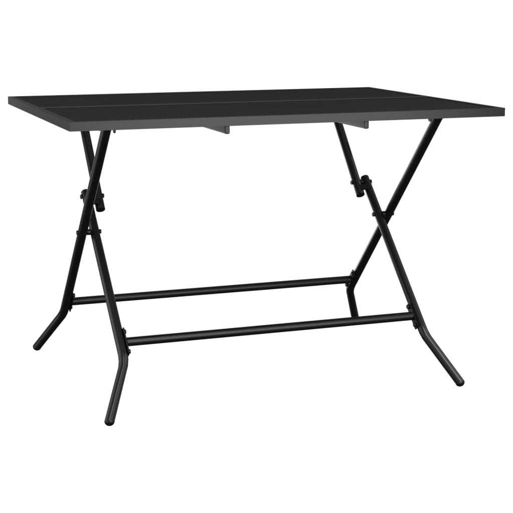 Folding Garden Table Anthracite Steel Mesh