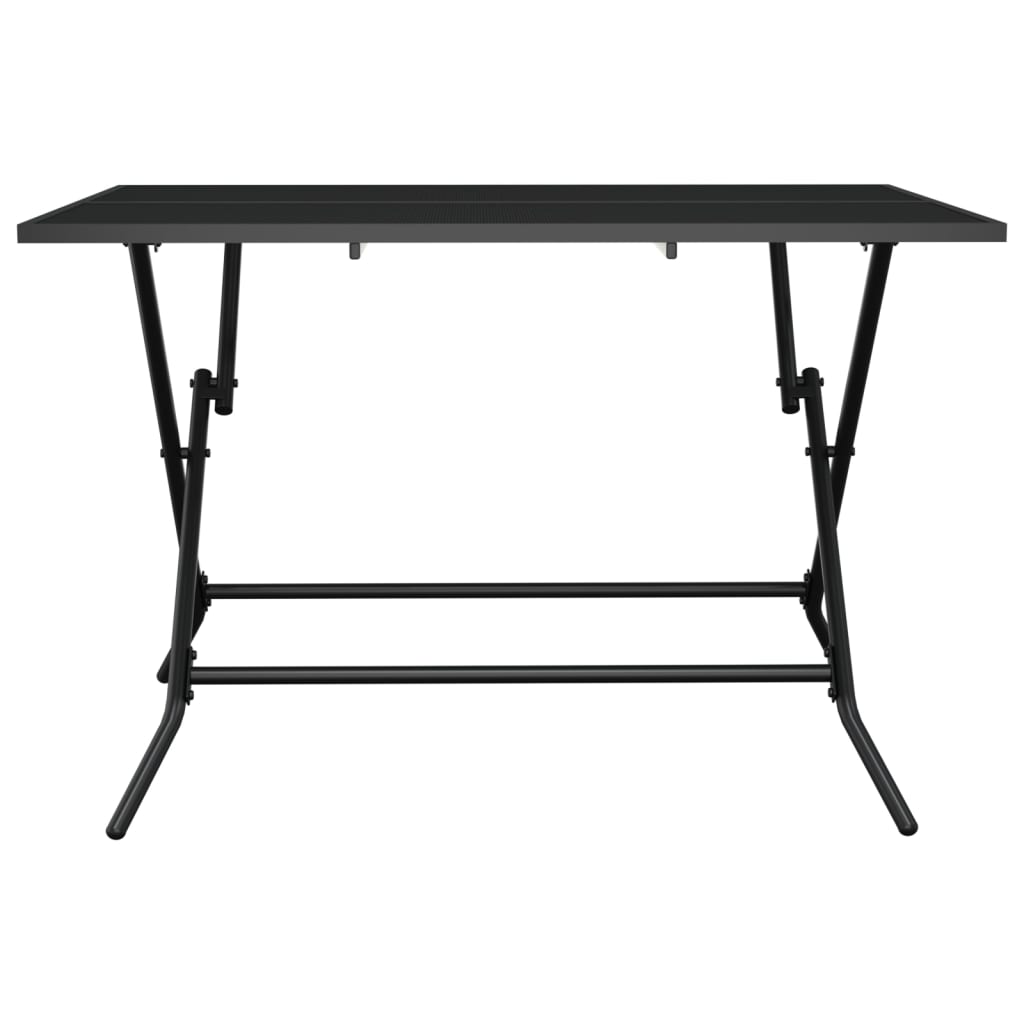 Folding Garden Table Anthracite Steel Mesh