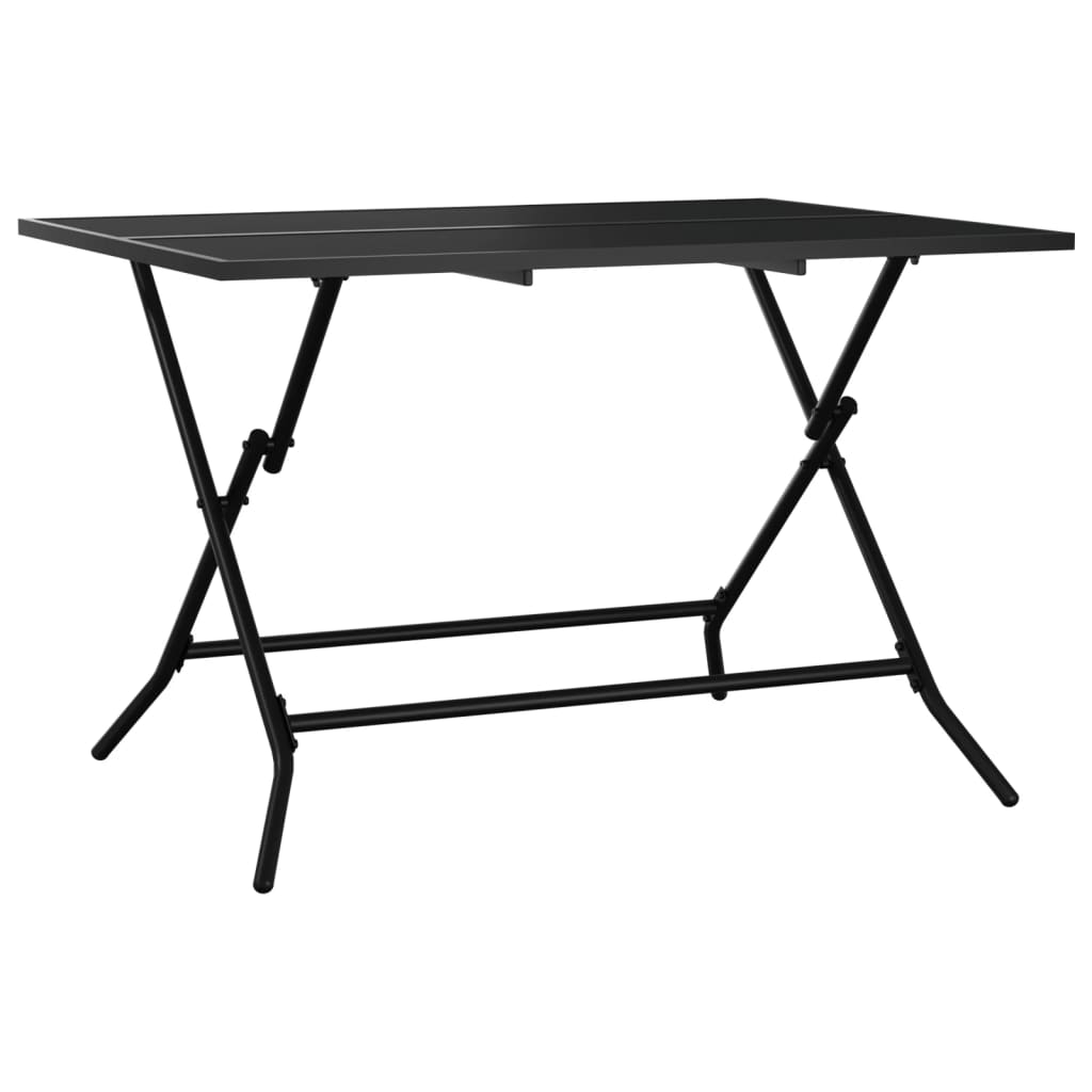 Folding Garden Table Anthracite Steel Mesh