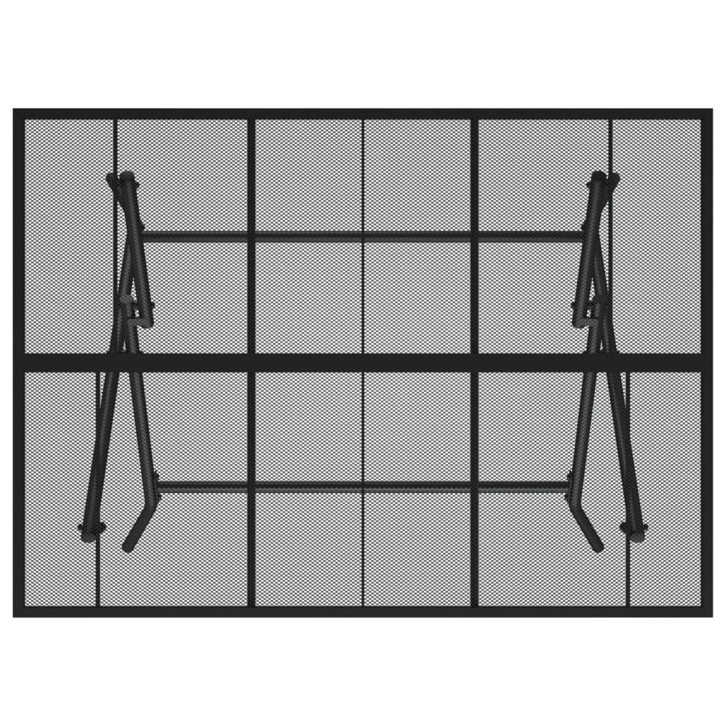 Folding Garden Table Anthracite Steel Mesh