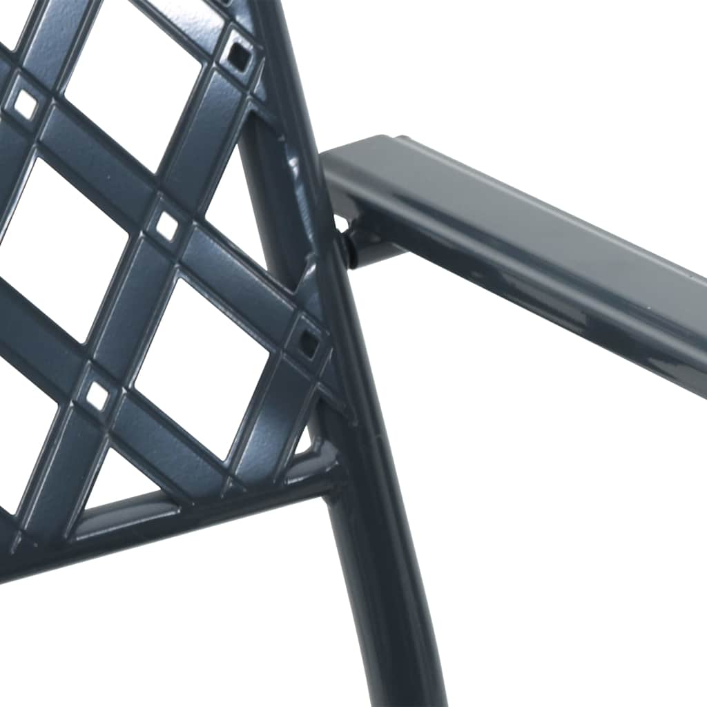 Garden Chair 4 Pcs 56 X 65 X 89 Cm Steel