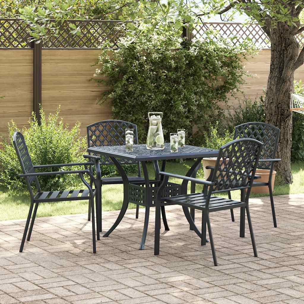 Garden Chair 4 Pcs 56 X 65 X 89 Cm Steel