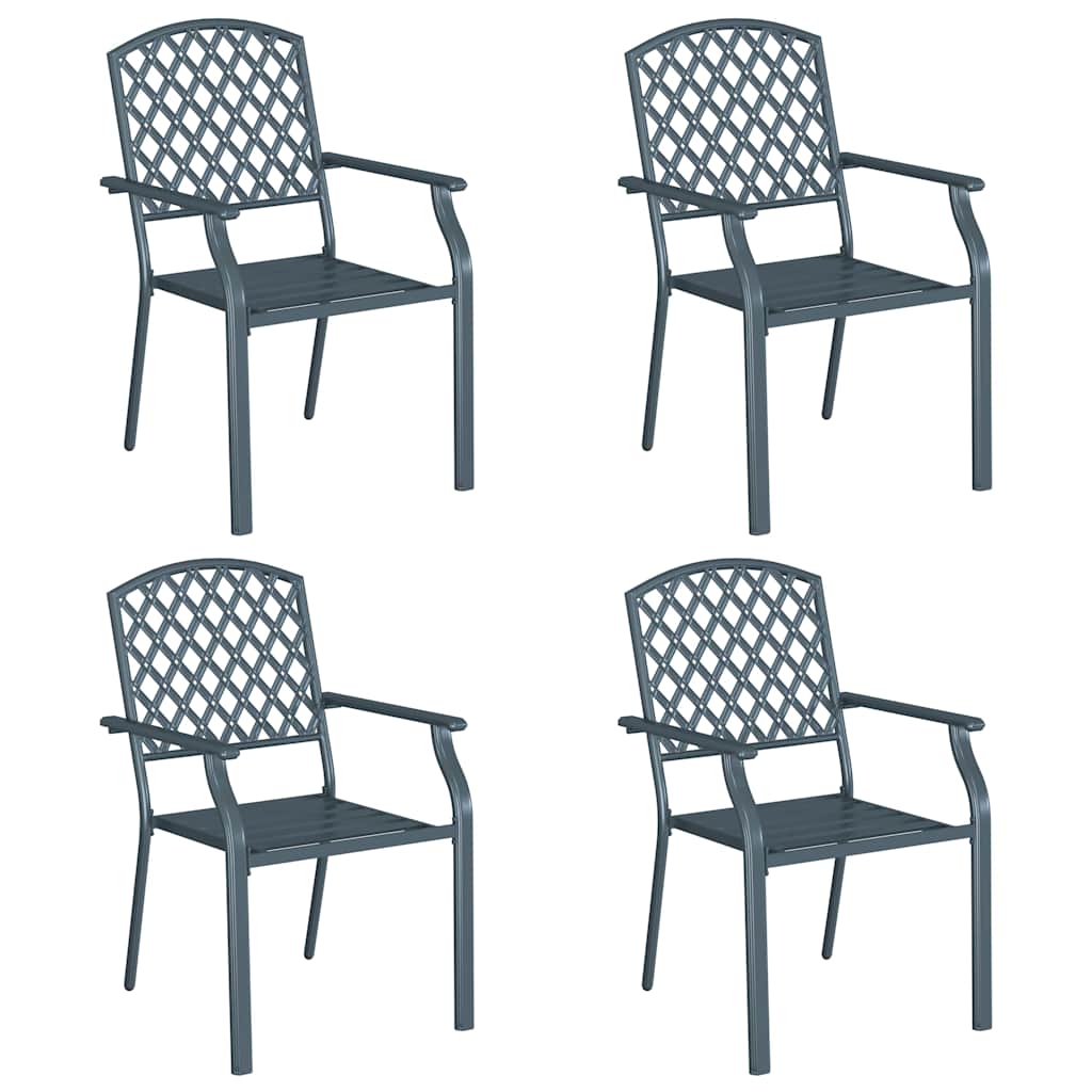 Garden Chair 4 Pcs 56 X 65 X 89 Cm Steel