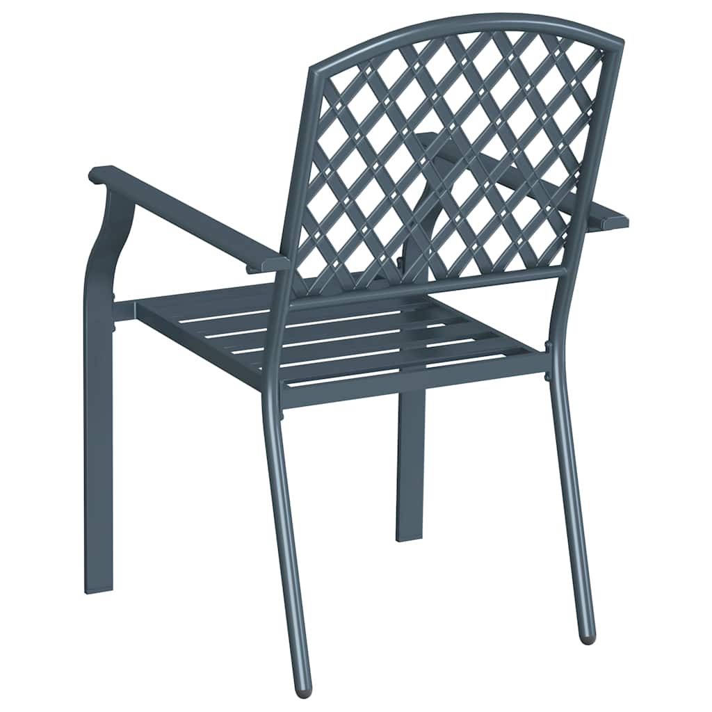 Garden Chair 4 Pcs 56 X 65 X 89 Cm Steel