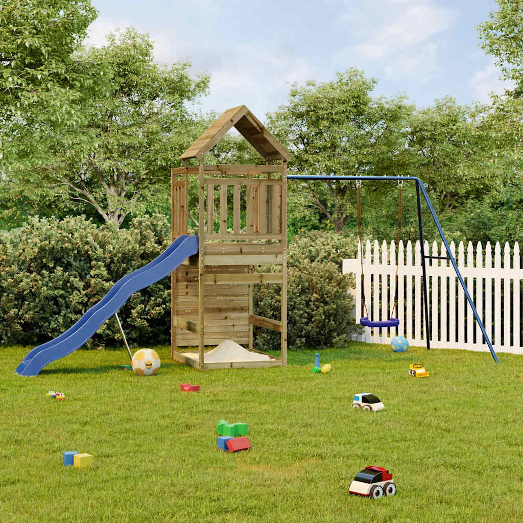 Outdoor Playset Solid Wood Pine