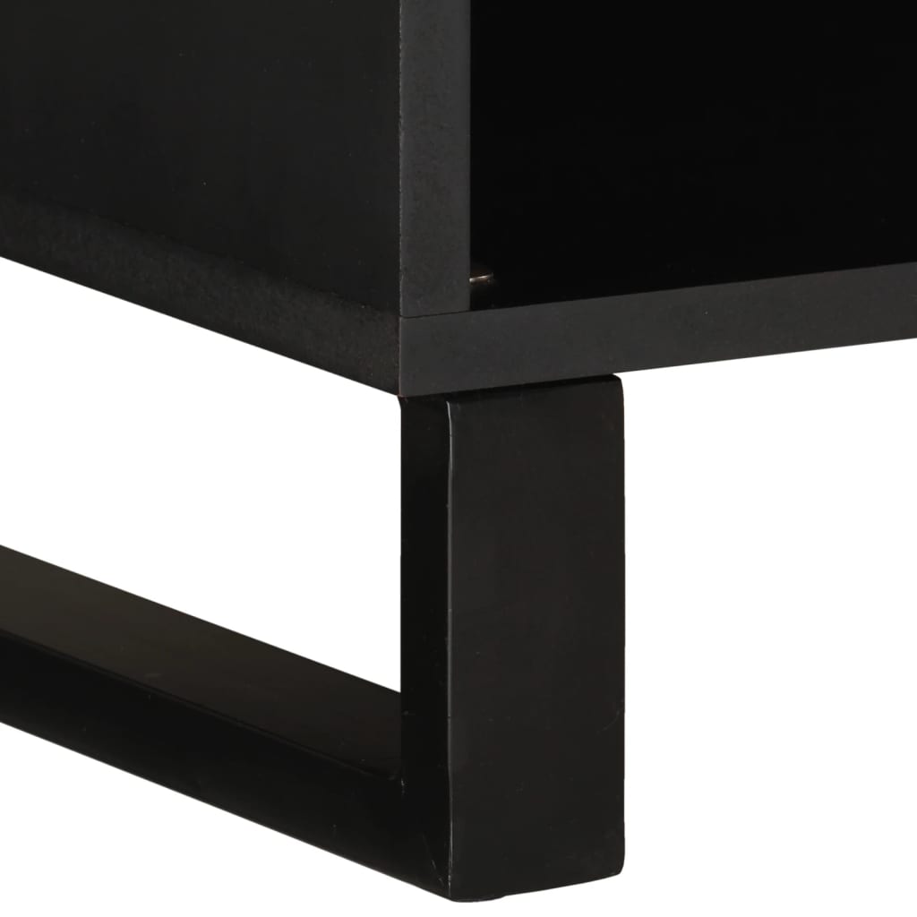 Tv Cabinet 85X33X43.5 Cm Solid Wood Acacia