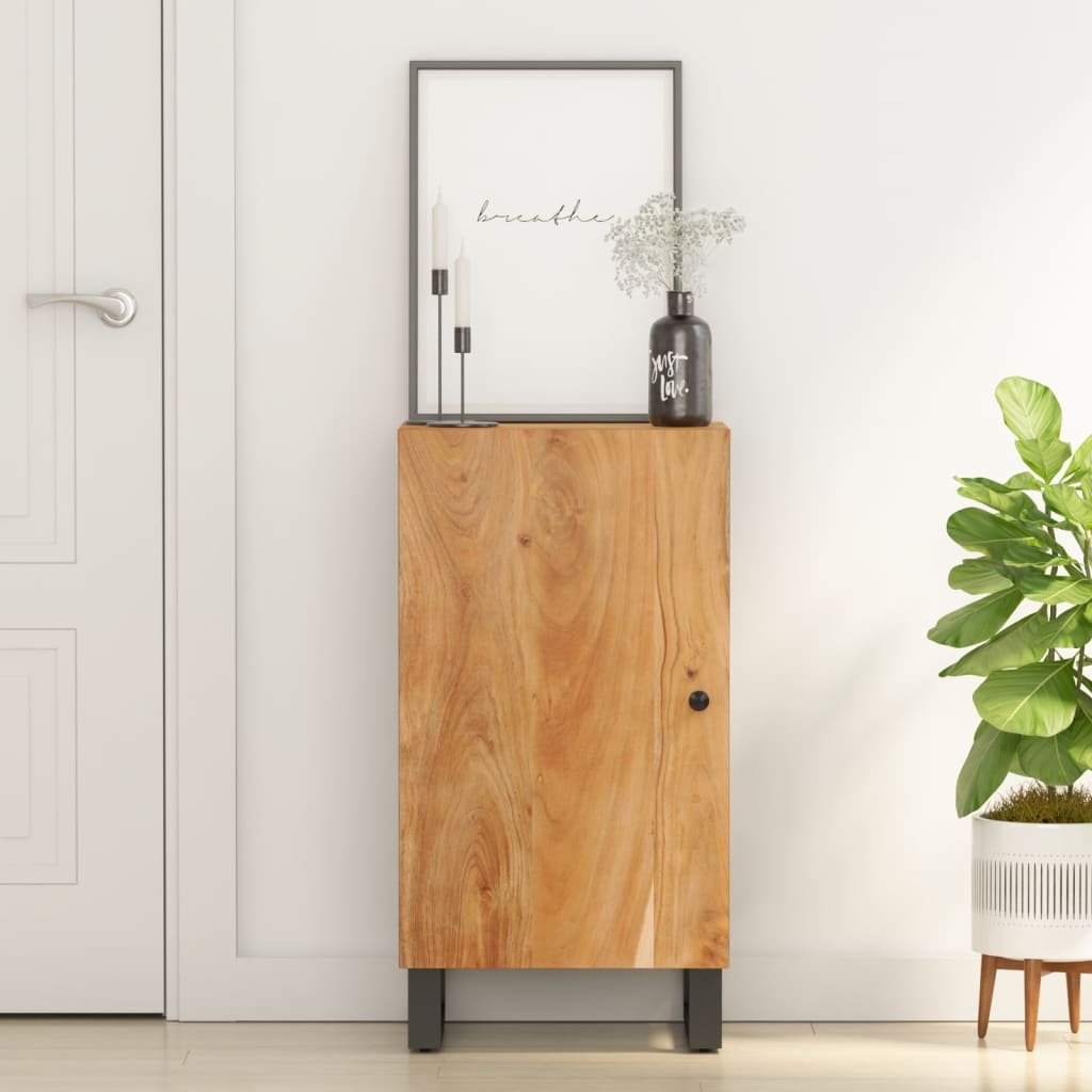 Sideboard With Door 40X31X75 Cm Solid Wood Mango
