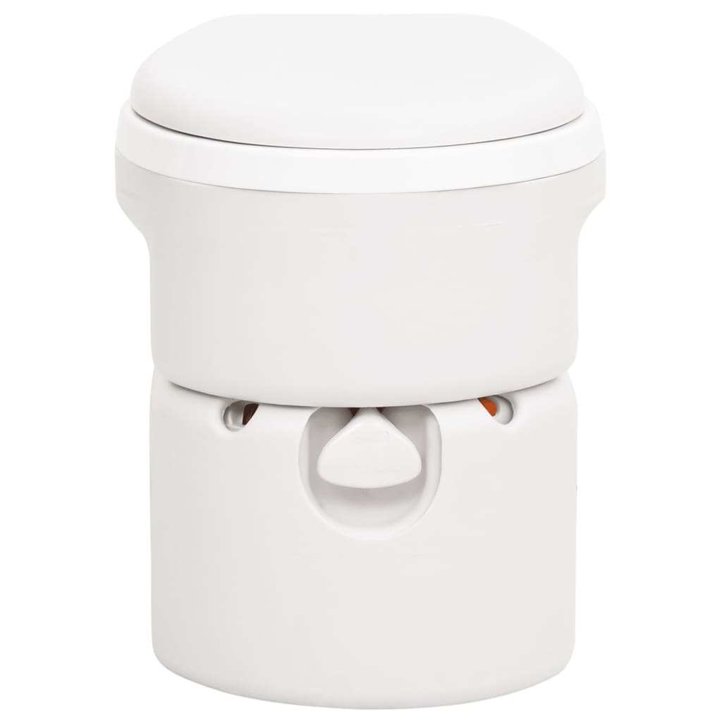 Integrated Camping Toilet White 24+17 L Hdpe&Pp