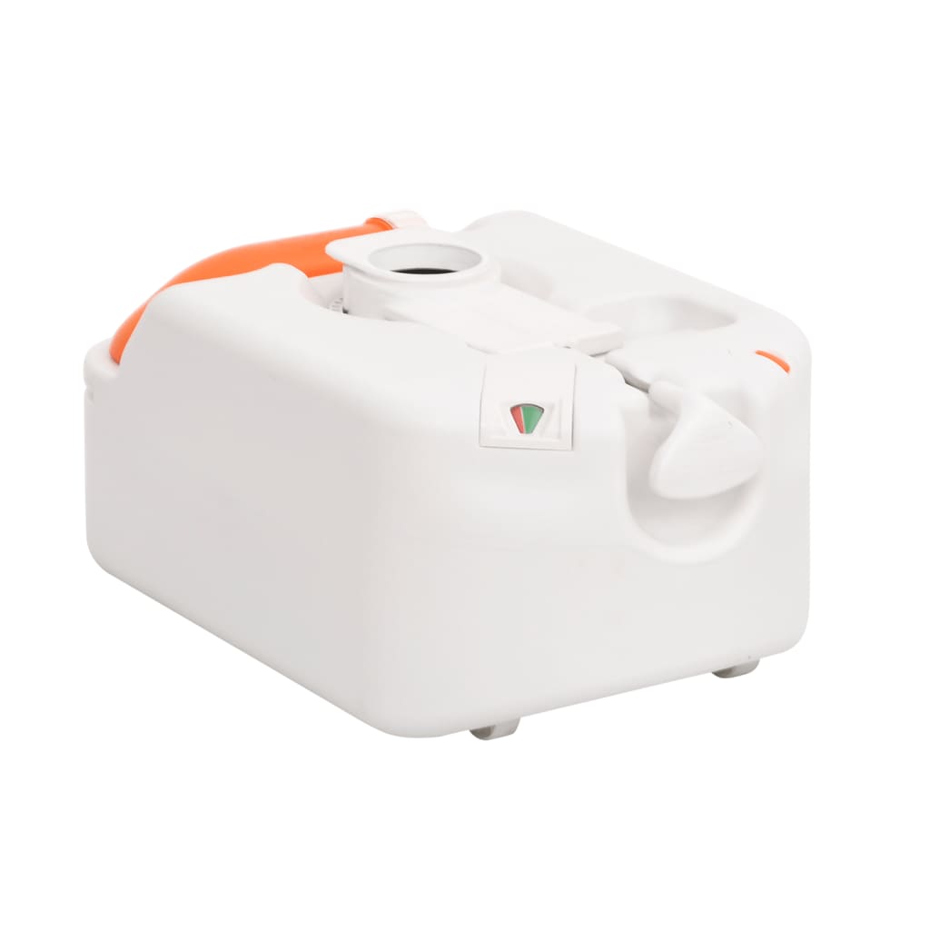 Integrated Camping Toilet White 24+17 L Hdpe&Pp