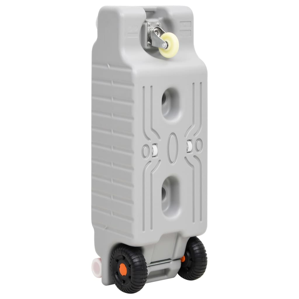 Camping & Hiking Wheeled Water Tank 75 L Grey HDPE (high-density polyethylene) 1