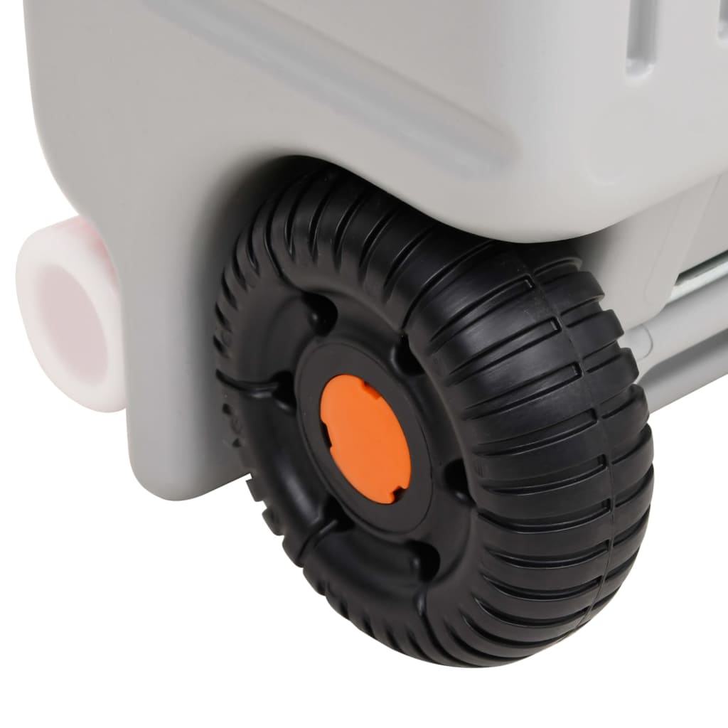 Camping & Hiking Wheeled Water Tank 75 L Grey HDPE (high-density polyethylene) 1