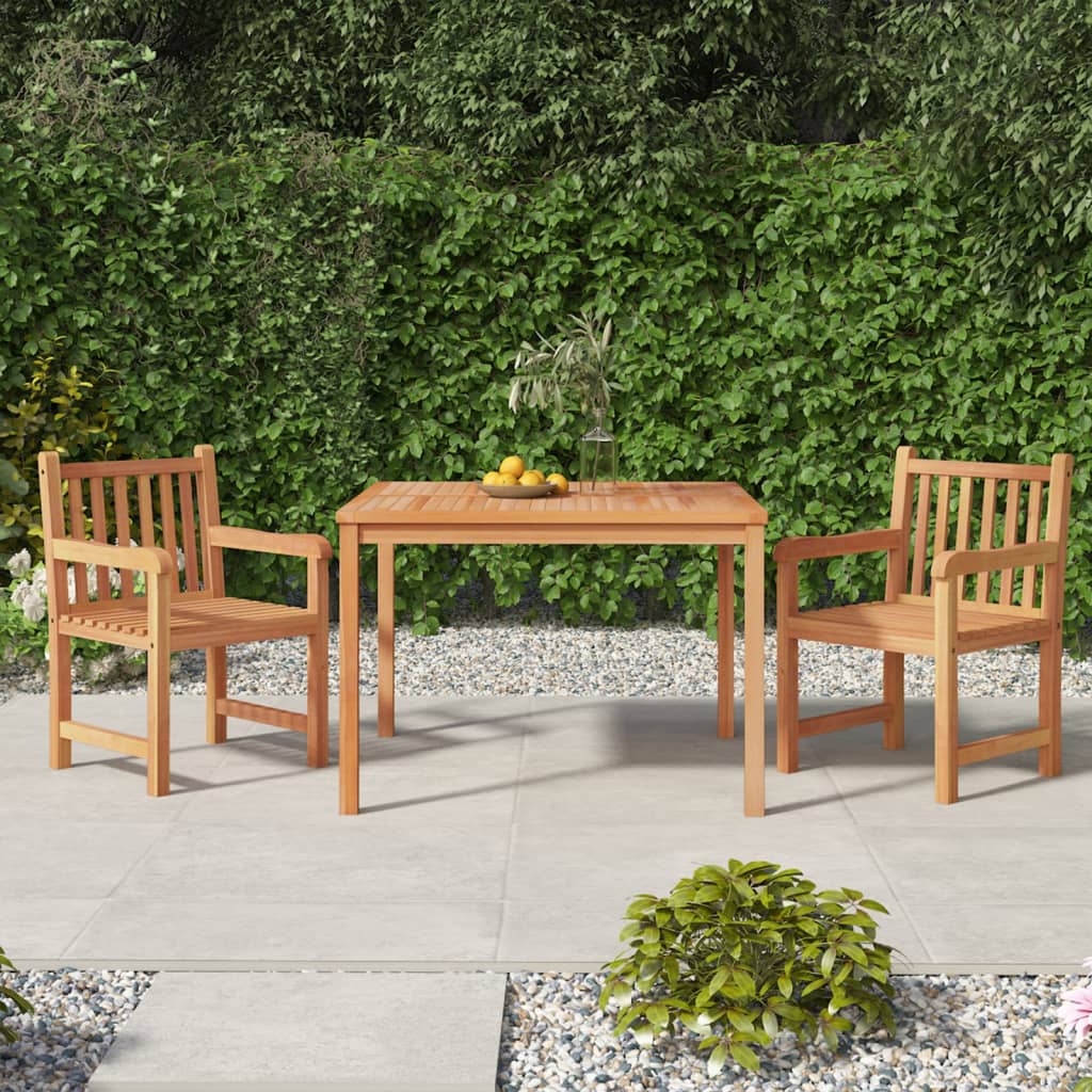 5 Piece Garden Dining Set Solid Wood Teak