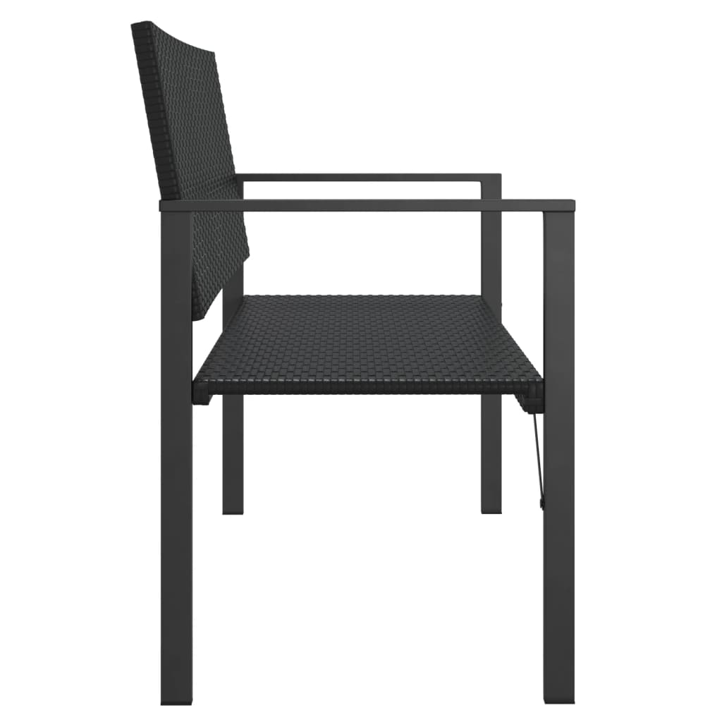 2-Seater Garden Bench Poly Rattan