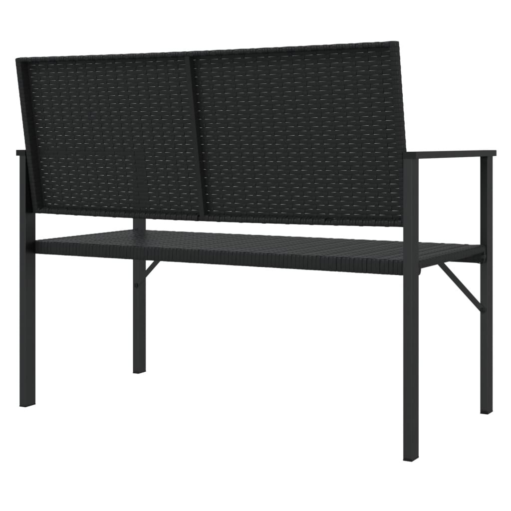 2-Seater Garden Bench Poly Rattan