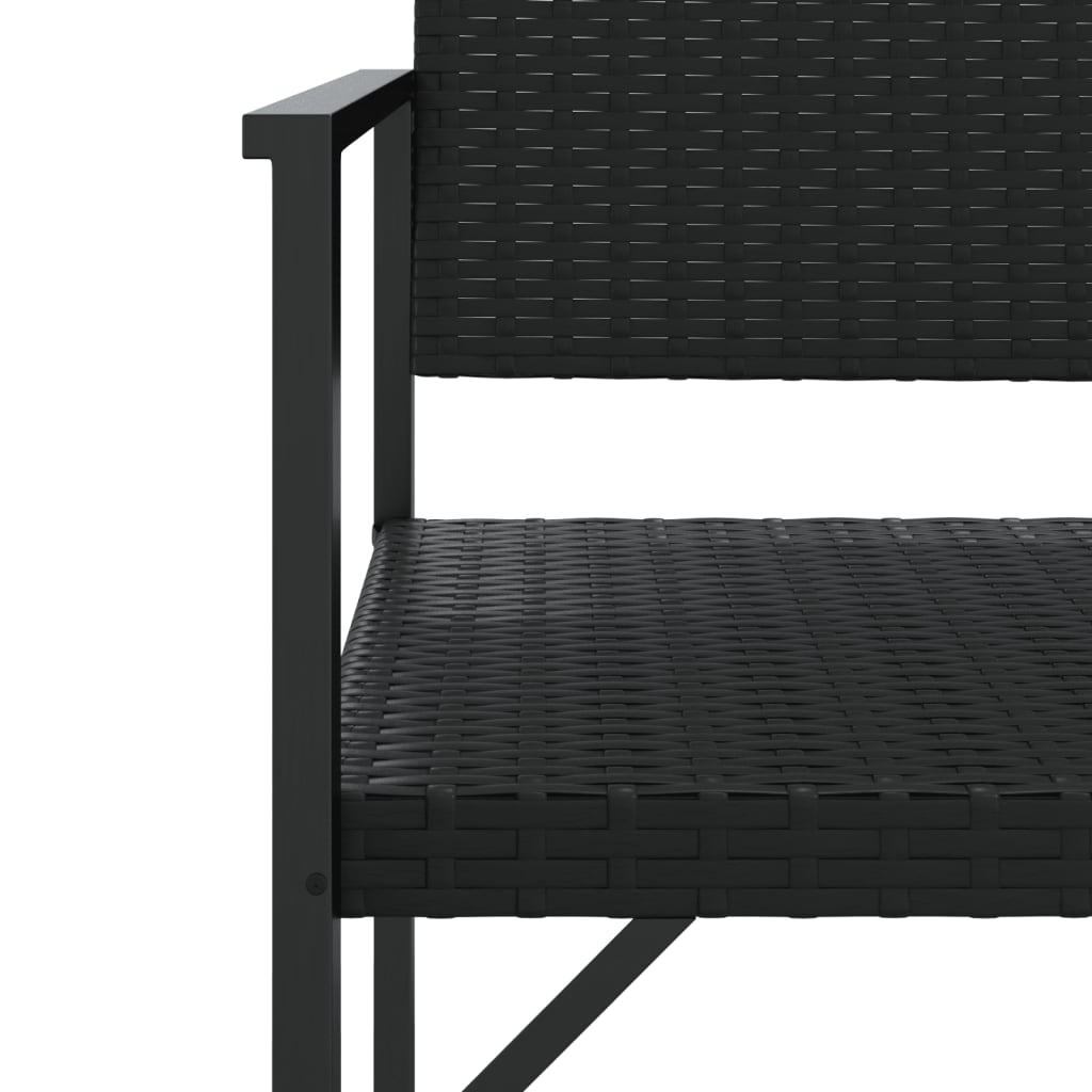2-Seater Garden Bench Poly Rattan