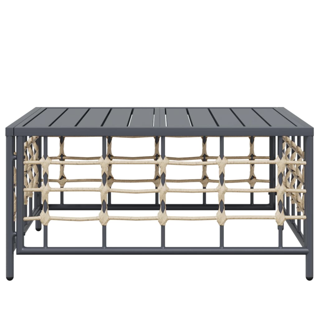 Garden Anthracite 70X70X34 Cm Poly Rattan