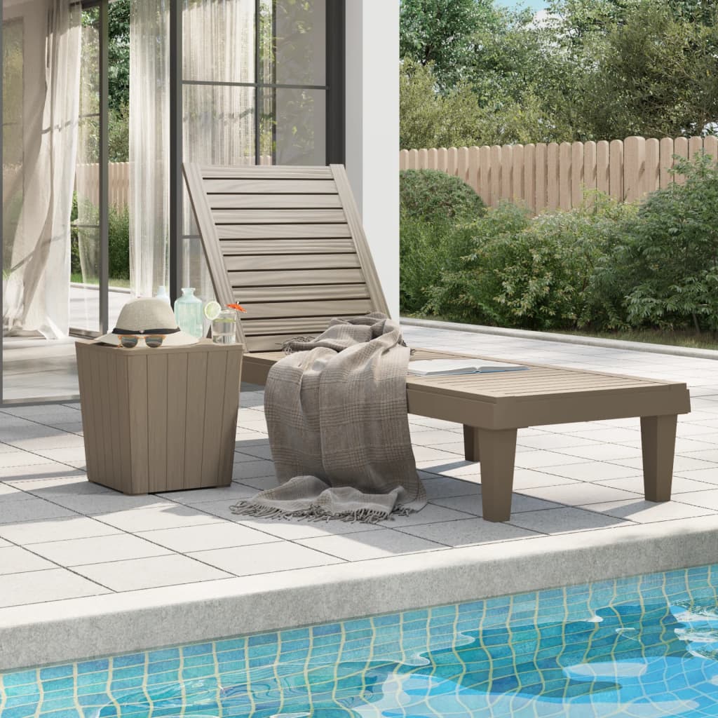 Sun Loungers 2 Pcs 155X58X83 Cm Polypropylene