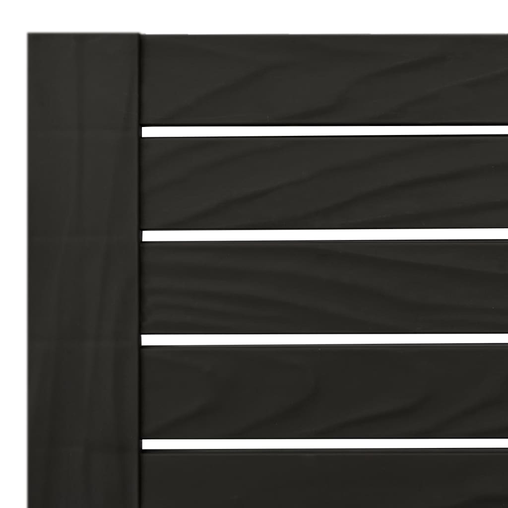 Sunloungers Double Sun Lounger Reclining Garden Patio Day Bed 2 Person Black PP